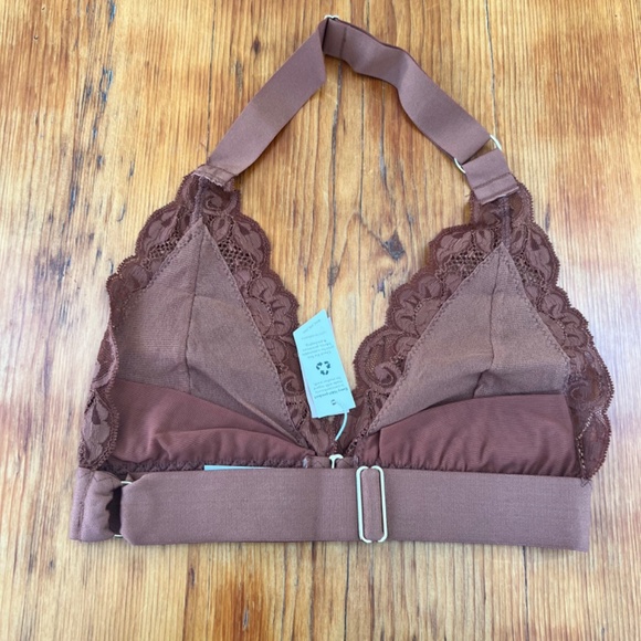NWT We are HAH Groupie Bralette Milk Chocolate Size Small Lace Front Clo… - Picture 3 of 5